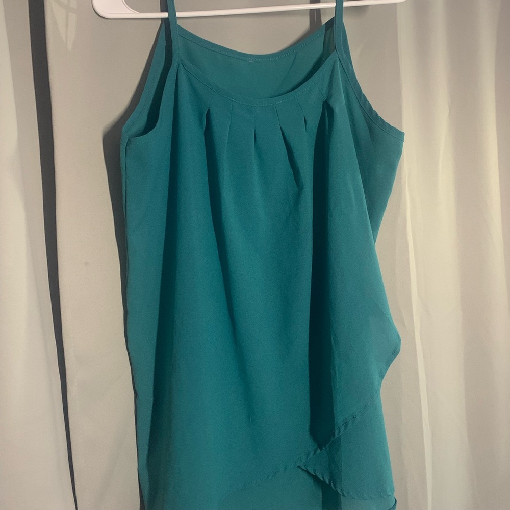 Teal Sleeveless Top